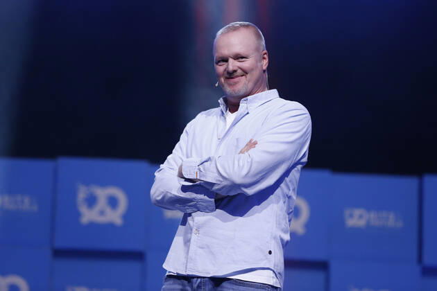 Stefan Raab bei Bits and Pretzels am 24. September 2017 im International Congress Center München Copyright: xVISTAPRESSx xYannikxBikker