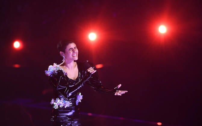 EUROVISION AUSTRALIA FINAL, Montaigne performs during the Eurovision Australia Decides 2022 final at the Gold Coast Convention and Exhibition Centre on the Gold Coast, Saturday, February 26, 2022. ( NO ARCHIVING, EDITORIAL USE ONLY, NO USE IN BOOKS WITHOUT CONSENT GOLD COAST QLD AUSTRALIA  Copyright: xDARRENxENGLANDx 20220226001628323569