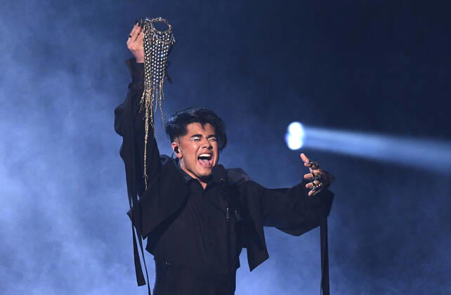 EUROVISION AUSTRALIA FINAL, Sheldon Riley is seen performing the song Not The Same during the Eurovision Australia Decides 2022 final at the Gold Coast Convention and Exhibition Centre on the Gold Coast, Saturday, February 26, 2022. ( NO ARCHIVING, EDITORIAL USE ONLY, NO USE IN BOOKS WITHOUT CONSENT GOLD COAST QLD AUSTRALIA  Copyright: xDARRENxENGLANDx 20220226001628346677