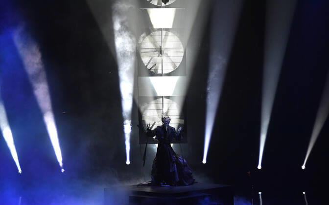 EUROVISION AUSTRALIA FINAL, Sheldon Riley is seen performing the song Not The Same during the Eurovision Australia Decides 2022 final at the Gold Coast Convention and Exhibition Centre on the Gold Coast, Saturday, February 26, 2022. ( NO ARCHIVING, EDITORIAL USE ONLY, NO USE IN BOOKS WITHOUT CONSENT GOLD COAST QLD AUSTRALIA  Copyright: xDARRENxENGLANDx 20220226001628347022