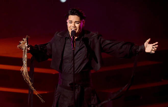 EUROVISION AUSTRALIA FINAL, Sheldon Riley is seen performing the song Not The Same during the Eurovision Australia Decides 2022 final at the Gold Coast Convention and Exhibition Centre on the Gold Coast, Saturday, February 26, 2022. Sheldon Riley has been named as the winner of Eurovision Australia Decides 2022. ( NO ARCHIVING, EDITORIAL USE ONLY, NO USE IN BOOKS WITHOUT CONSENT GOLD COAST QLD AUSTRALIA  Copyright: xDARRENxENGLANDx 20220227001628360386
