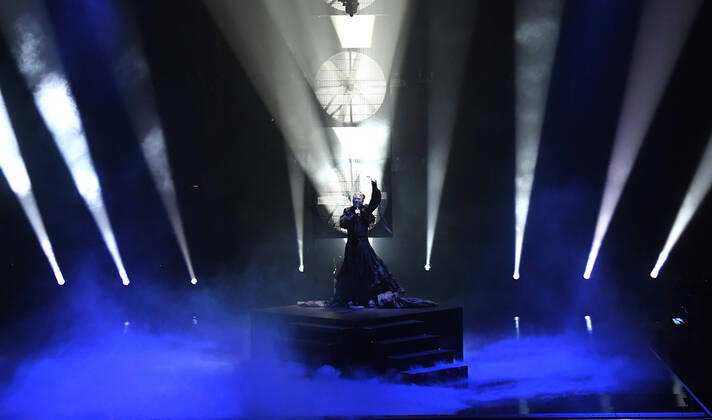 EUROVISION AUSTRALIA FINAL, Sheldon Riley is seen performing the song Not The Same during the Eurovision Australia Decides 2022 final at the Gold Coast Convention and Exhibition Centre on the Gold Coast, Saturday, February 26, 2022. Sheldon Riley has been named as the winner of Eurovision Australia Decides 2022. ( NO ARCHIVING, EDITORIAL USE ONLY, NO USE IN BOOKS WITHOUT CONSENT GOLD COAST QLD AUSTRALIA  Copyright: xDARRENxENGLANDx 20220227001628360797