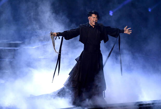 EUROVISION AUSTRALIA FINAL, Sheldon Riley is seen performing the song Not The Same during the Eurovision Australia Decides 2022 final at the Gold Coast Convention and Exhibition Centre on the Gold Coast, Saturday, February 26, 2022. ( NO ARCHIVING, EDITORIAL USE ONLY, NO USE IN BOOKS WITHOUT CONSENT GOLD COAST QLD AUSTRALIA  Copyright: xDARRENxENGLANDx 20220227001628430070