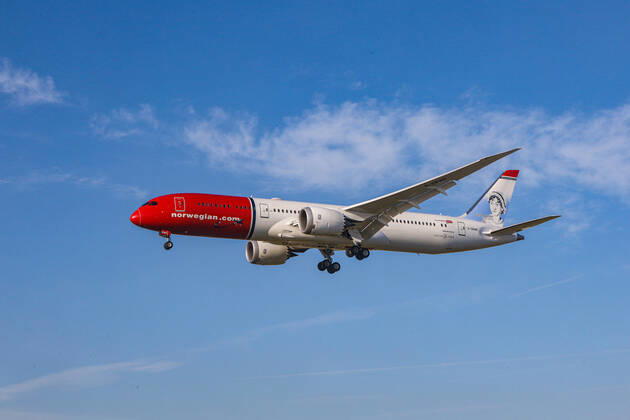 USA, United States of America, California, Los Angeles, 17.02.2020: Los Angeles International Airport (LAX KLAX). Registrierung: G-CKWE Norwegian Air UK Boeing 787-9 Dreamliner