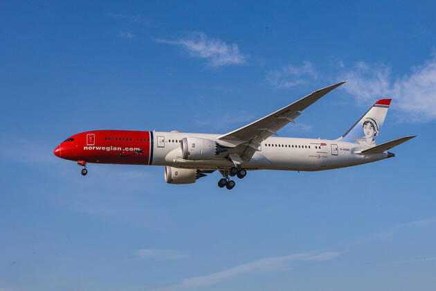 USA, United States of America, California, Los Angeles, 17.02.2020: Los Angeles International Airport (LAX KLAX). Registrierung: G-CKWE Norwegian Air UK Boeing 787-9 Dreamliner