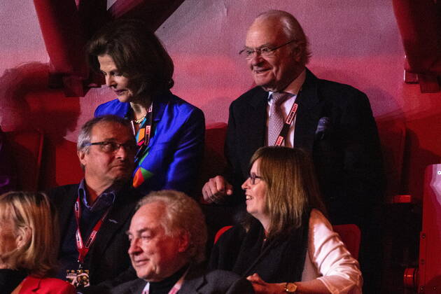 Queen Silvia and King Carl Gustaf in the audience when Tomas Ledin celebrates his 70th birthday with a concert in Avicii Arena Stockholm Sweden ACE x2512x, Copyright: xFERNVALLxLOTTE Aftonbladetx Tomas Ledin 70-arskonsert