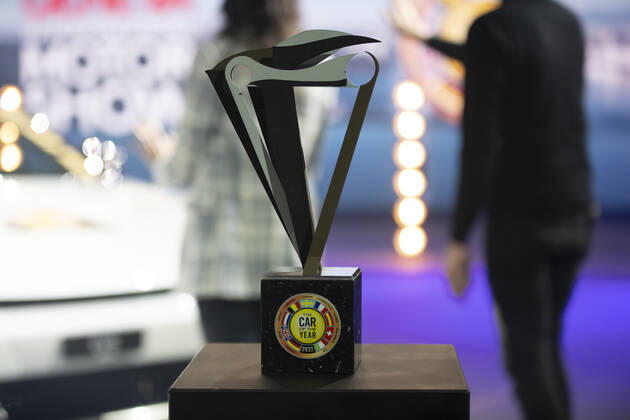 Switzerland: The 59th Award Ceremony ‘The Car of the Year’ 2022 The trophy of the 59th Award Ceremony ‘The Car of the Year’ 2022. Geneva Palexpo Switzerland Copyright: EricxDubost