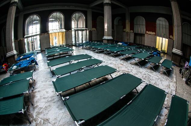 March 4, 2022, Munich, Bavaria, Germany: With officially one million externally displaced and many more in Ukraine internally displaced, the European Union has relaxed entry and travel requirements in order to distribute those fleeing the war. The city of Munich, Germany was one of the major destinations for the 2015 refugee crisis and due to this Caritas and the Bahnhofsmission have mobilized to give the refugees information and a short-term place to stay. Currently, many refugees are from Kharkiv and they detail the horrors they say before fleeing their homes. Munich Germany - ZUMAb160 20220304_zbp_b160_010 Copyright: xSachellexBabbarx