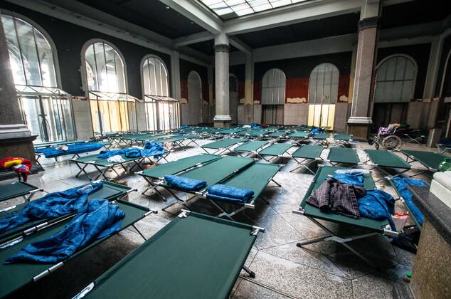 March 4, 2022, Munich, Bavaria, Germany: With officially one million externally displaced and many more in Ukraine internally displaced, the European Union has relaxed entry and travel requirements in order to distribute those fleeing the war. The city of Munich, Germany was one of the major destinations for the 2015 refugee crisis and due to this Caritas and the Bahnhofsmission have mobilized to give the refugees information and a short-term place to stay. Currently, many refugees are from Kharkiv and they detail the horrors they say before fleeing their homes. Munich Germany - ZUMAb160 20220304_zbp_b160_007 Copyright: xSachellexBabbarx