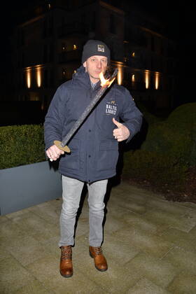 Hendrik Duryn beim OFFIZIELLEN OPENING DER BALTIC LIGHTS 2022 auf Usedom am 04.01.2022