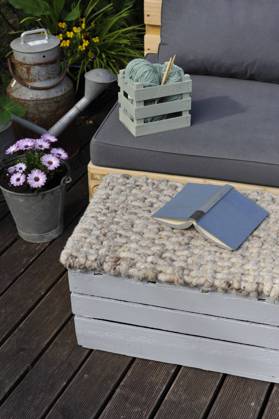DIY Hocker für die Terrasse Häkeln für Anfänger Hamburg Hamburg Deutschland Copyright: xGiannaxSchadex
