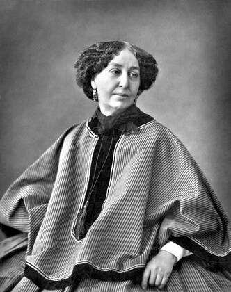 Amantine-Lucile-Aurore Dupin (1 July 1804 8 June 1876), best known by her pseudonym George Sand, was a French novelist and memoirist. She is equally well known for her much publicized romantic affairs with a number of artists, including Polish-French composer and pianist Frederic Chopin and the writer Alfred de Musset. Supplier:xCPAxMediaxCo.xLtd. 1060_05_CPA0034303