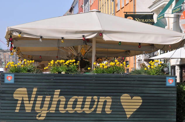 Copenhagen Denmark.22 March 2022 .Torits enjoy sun shine weather boat cruising enjoy food and drinks at cafe adn bars and restaurant on Nyhavn canal in danish capital. (Photo..Francis Dean Dean Pictures)
