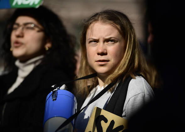 Greta Thunberg takes part in a Fridays For Future school strike for climate and social justice march through Stockholm, Sweden March 25, 2022 STOCKHOLM Sweden x12110x,  Copyright: xPaulxWennerholm TTx FRIDAYS FOR FUTURE DEMONSTRATION STOCKHOLM