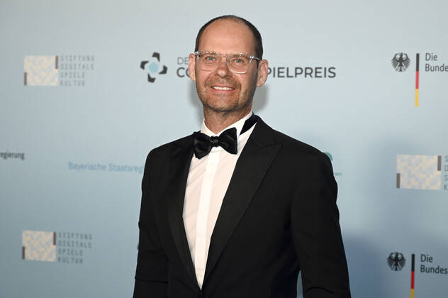 Jörg Adami bei der Verleihung des Deutschen Computerspielpreises 2022 in der TonHalle. München, 31.03.2022