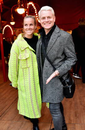 Moderator Guido Cantz und Ehefrau Kerstin Ricker: kommen zur Kölner Premiere des Circus Theater Roncalli