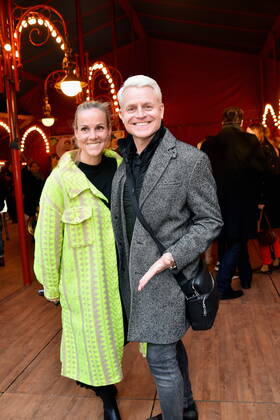 Moderator Guido Cantz und Ehefrau Kerstin Ricker: kommen zur Kölner Premiere des Circus Theater Roncalli