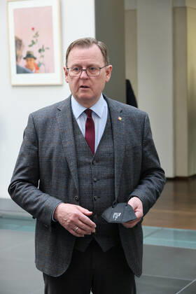 Bundesrat 08.04.2022, Germany, Berlin ,Bundesrat, Ministerpraesident Bodo Ramelow LINKE Thueringen Berlin Berlin Germany