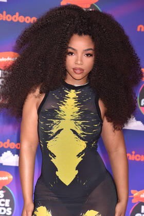 SANTA MONICA, CA - APRIL 9: Chloe Bailey at the 2022 Nickelodeon Kids Choice Awards at the Barker Hangar in Santa Monica, California on April 9, 2022. Copyright: xJeffreyxMayer JTMPhotosx