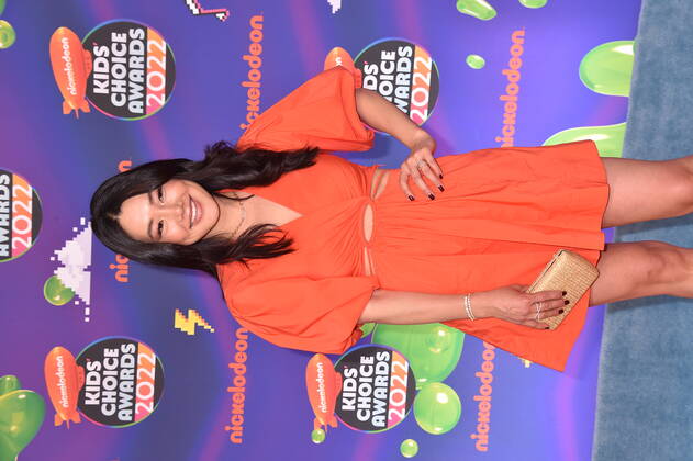 SANTA MONICA, CA - APRIL 9: Crystal Minkoff at the 2022 Nickelodeon Kids Choice Awards at the Barker Hangar in Santa Monica, California on April 9, 2022. Copyright: xJeffreyxMayer JTMPhotosx