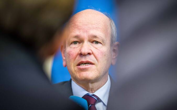 April 11, 2022, Munich, Bavaria, Germany: BURKHARD KOERNER (Burkhard Ko¶rner) Praesident of the Bavarian Verfassungsschutz. The Bavarian Verfassungsschutz (Secret Service, Office for the Protection of the Constitution) released the 2021 report detailing threats to the state of Bavaria and the country. Over the past years, conspiracy theorists, new age and wellness extremists, right-extremists, and various enemies of democracy have taken a leading role against the German state and society, with imagery such as the August 2020 storming of the Reichstag and May 2020 3,000 Corona rebels demonstrating at Marienplatz in Munch associated with it. Numerous participants in that storming come from the Bavarian scene and are radicalizing at increa - ZUMAb160 20220411_zbp_b160_040 Copyright: xSachellexBabbarx