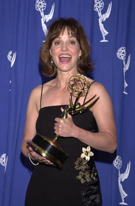 SALLY FIELD at the 2001 Creative Arts Emmy Awards, Pasadena Civic Auditorium, 09-08-01 , 10559304.jpg, female, earrings, black, brunette, formalwear, star, entertainment, person, popular, fame,