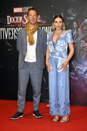 Benedict Cumberbatch und Elizabeth Olsen beim Photocall zum Kinofilm Doctor Strange in the Multiverse of Madness im Hotel The Ritz-Carlton. Berlin, 21.04.2022