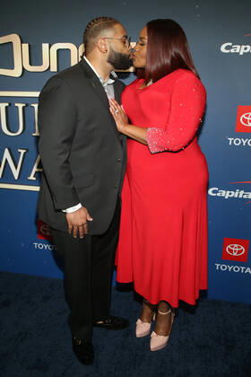 HOLLYWOOD, CA - APRIL 23: Darrell Crump and Kelly Price at the 2022 Trumpet Awards at the Dolby Theatre in Hollywood, California on April 23, 2022. Copyright: xFayexSadoux