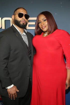 HOLLYWOOD, CA - APRIL 23: Darrell Crump and Kelly Price at the 2022 Trumpet Awards at the Dolby Theatre in Hollywood, California on April 23, 2022. Copyright: xFayexSadoux