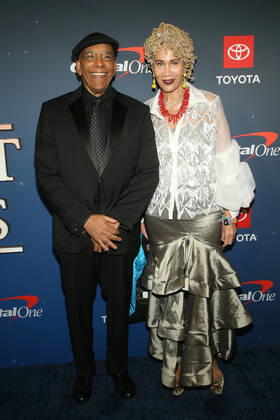 HOLLYWOOD, CA - APRIL 23: Stan Lathan and Marguerite Lathan at the 2022 Trumpet Awards at the Dolby Theatre in Hollywood, California on April 23, 2022. Copyright: xFayexSadoux