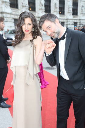 Romy Gala 2022 Wien, 23. 04. 2022 Jakob SEEBÖCK mit Frau Michaela