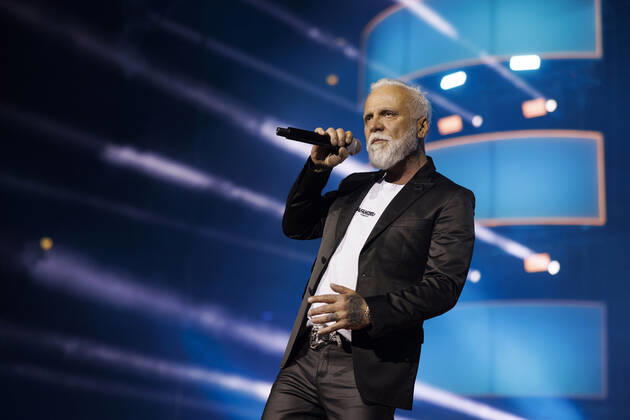 Sänger Nino de Angelo bei das große Schlagerfest XXL in der Lanxess-Arena. Köln, 23.04.2022 NRW Deutschland Copyright: xChristophxHardtx