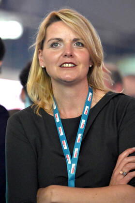 Christina Schulze Föcking beim Wahlkampfauftakt der CDU zur Landtagswahl 2022 in NRW im Castello. Düsseldorf, 23.04.2022