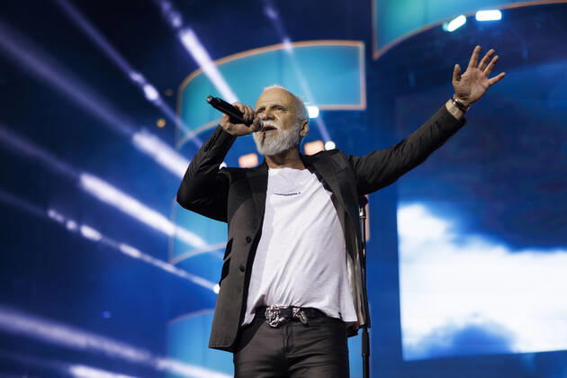 Sänger Nino de Angelo bei das große Schlagerfest XXL in der Lanxess-Arena. Köln, 23.04.2022 NRW Deutschland Copyright: xChristophxHardtx