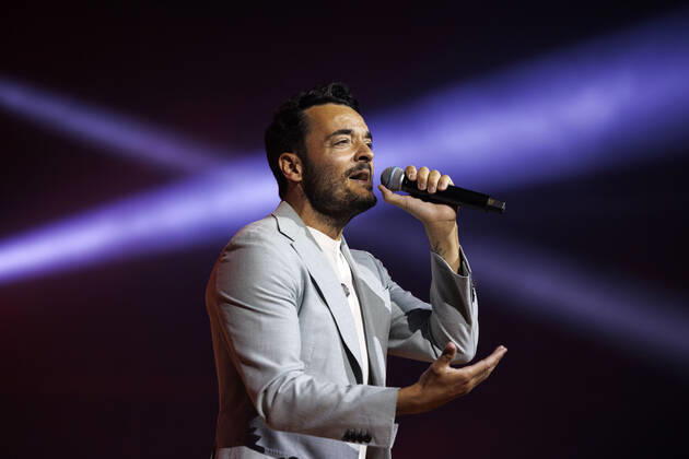 Sänger Giovanni Zarrella bei das große Schlagerfest XXL in der Lanxess-Arena. Köln, 23.04.2022 NRW Deutschland Copyright: xChristophxHardtx