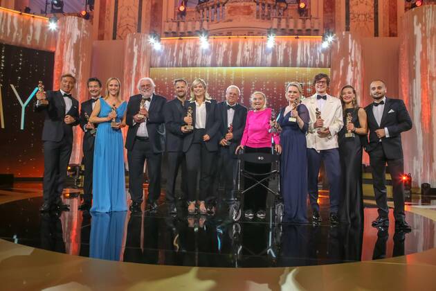 23.04.2022, Wiener Hofburg, ROMY - Film- u. TV-Preis, Gala-Verleihung des Fernseh-Preises von ORF u. KURIER im Bild: Alle Preisträger, Stimmung u Übersicht, ROMY - Film- u. TV-Preis