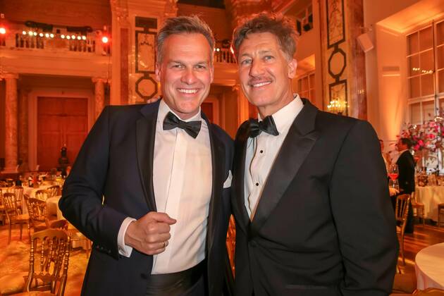 23.04.2022, Wiener Hofburg, ROMY - Film- u. TV-Preis, Gala-Verleihung des Fernseh-Preises von ORF u. KURIER im Bild: Tobias Moretti, Tarek Leitner, ROMY - Film- u. TV-Preis