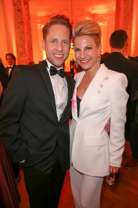 23.04.2022, Wiener Hofburg, ROMY - Film- u. TV-Preis, Gala-Verleihung des Fernseh-Preises von ORF u. KURIER im Bild: Markus Freistätter, Kristina Sprenger, ROMY - Film- u. TV-Preis