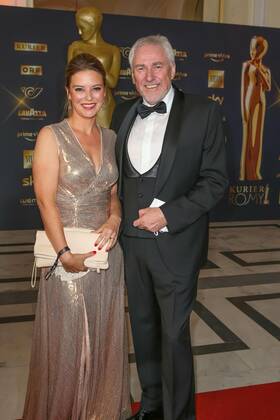 23.04.2022, Wiener Hofburg, ROMY - Film- u. TV-Preis, Gala-Verleihung des Fernseh-Preises von ORF u. KURIER im Bild: Christine Reiler, Pius Strobl -ORF, ROMY - Film- u. TV-Preis