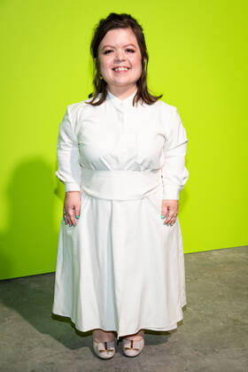 International Woolmark Prize 2022 London, UK. Sinead Burke at the Photocall at the International Woolmark Prize 2022 FINAL in London on 26th April 2022. LMK405-S260422LSAN-001 