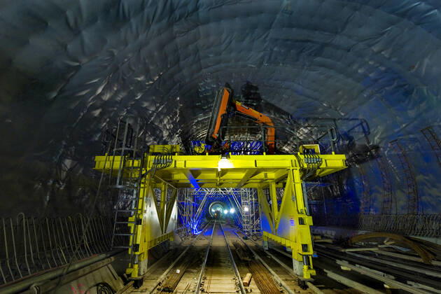 AlpTransit Gotthard, new trans-Alpine railway, construction of Faido, Switzerland gm 3002_11_W481840