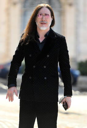 May 2, 2022, ROME: Italian singer Manuel Agnelli arrives to the presentation of the David di Donatello Award 2022 at the Quirinale Palace in Rome, Italy, 02 May 2022. The David di Donatello award is a film prize presented annually to honor the best of Italian and foreign motion picture productions.ANSA ETTORE FERRARI ROME  - ZUMAa110 20220502_zaf_a110_015 Copyright: xEttorexFerrarix