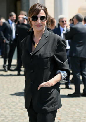 May 2, 2022, ROME: Italian actress Luisa Ranieri leaves after the presentation of the David di Donatello Award 2022 at the Quirinale Palace in Rome, Italy, 02 May 2022. The David di Donatello award is a film prize presented annually to honor the best of Italian and foreign motion picture productions.ANSA ETTORE FERRARI ROME - ZUMAa110 20220502_zaf_a110_048 Copyright: xEttorexFerrarix