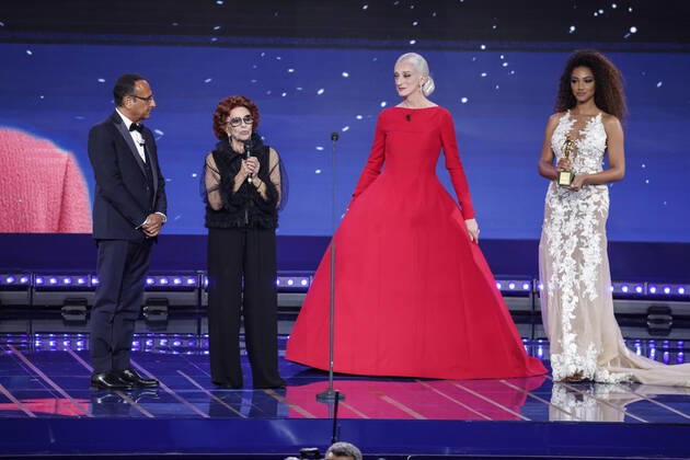 Verleihung des David di Donatello-Preises 2022 in Rom - Die Preisträger May 3, 2022, ROME, Italia: Italian actress Giovanni Ralli at Cinecitta studios receives award David to Career during the 67th edition of the David di Donatello Awards, in Rome, Italy, 3 May 2022. ANSA GIUSEPPE LAMI ROME Italia - ZUMAa110 20220503_zaf_a110_010 Copyright: xGiuseppexLamix