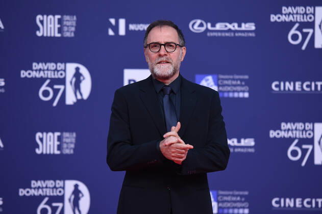 Verleihung des David di Donatello-Preises 2022 in Rom 67th David Di Donatello red carpet Valerio Mastandrea attends the 67th David Di Donatello red carpet on May 03, 2022 in Rome, Italy Massimo Insabato Copyright: xMassimoxInsabatox