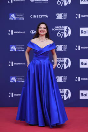 Verleihung des David di Donatello-Preises 2022 in Rom 67th David Di Donatello red carpet Antonella Carone attends the 67th David Di Donatello red carpet on May 03, 2022 in Rome, Italy Massimo Insabato Copyright: xMassimoxInsabatox