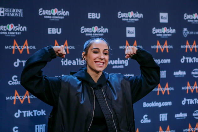 Andrea (Circles) North Macedonia during the Eurovision Song Contest 2022, artists press conference, on 05 May 2022, at Pala Alpitour in Turin, Italy. Photo Nderim KACELI