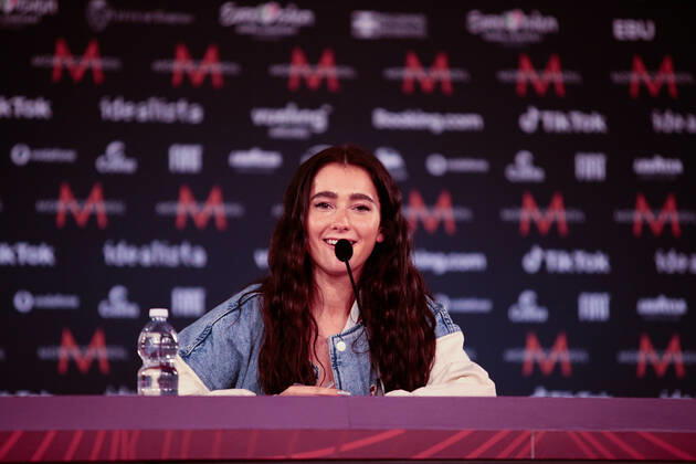 Brooke (That s rich) Ireland during the Eurovision Song Contest 2022, artists press conference, on 05 May 2022, at Pala Alpitour in Turin, Italy. Photo Nderim KACELI