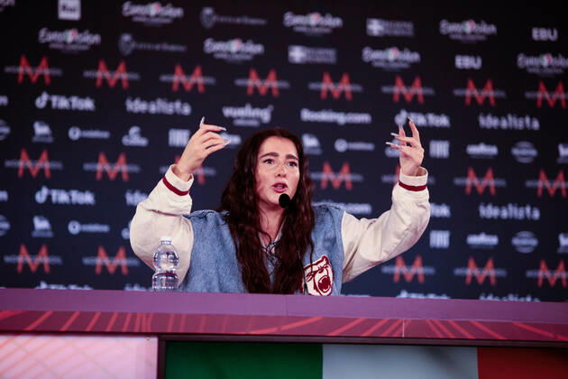 Brooke (That s rich) Ireland during the Eurovision Song Contest 2022, artists press conference, on 05 May 2022, at Pala Alpitour in Turin, Italy. Photo Nderim KACELI