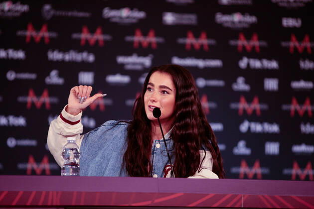Brooke (That s rich) Ireland during the Eurovision Song Contest 2022, artists press conference, on 05 May 2022, at Pala Alpitour in Turin, Italy. Photo Nderim KACELI